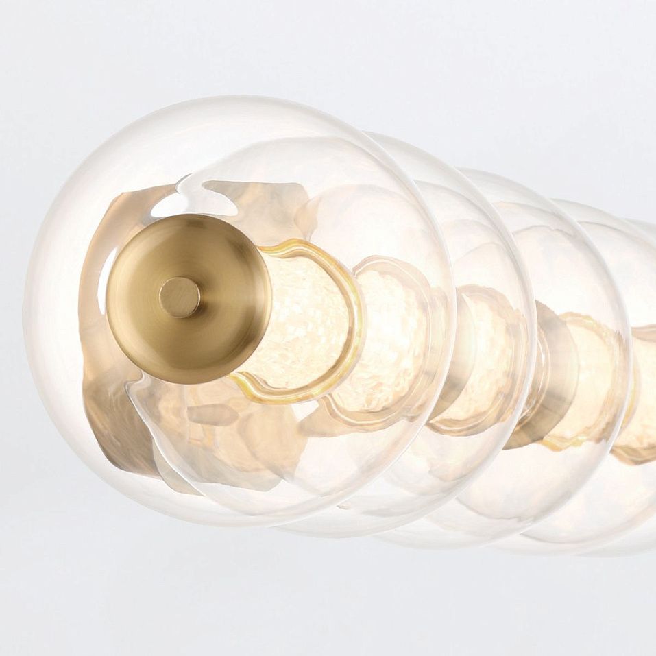 QN-ATOMO-5W-BG ATOMO Brushed Gold /Clear// настенный LED 1х25  х   