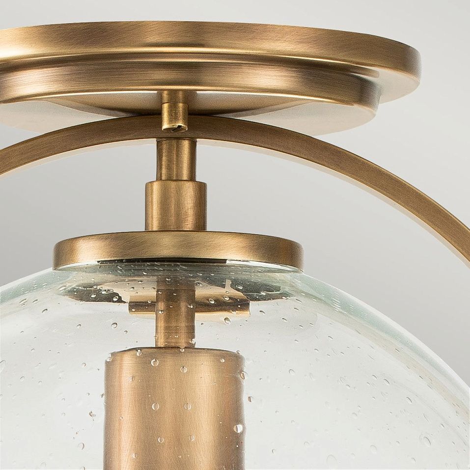 QN-SOMERSET-F-C-HB SOMERSET Heritage Brass/Clear// потолочный E27 1х60  х   