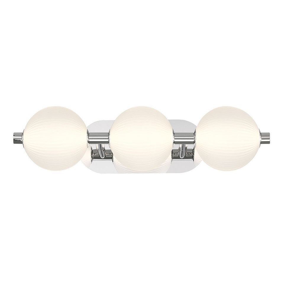 QN-PALMAS-3W-PN PALMAS Polished Nickel/Frosted White// настенный LED 1х27  х   