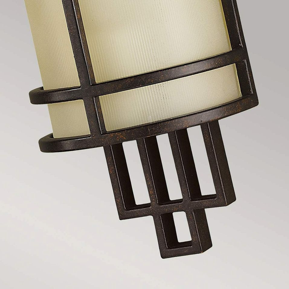 FE-FUSION1 FUSION Grecian Bronze/Amber Ribbed// настенный E27 1х60  х   
