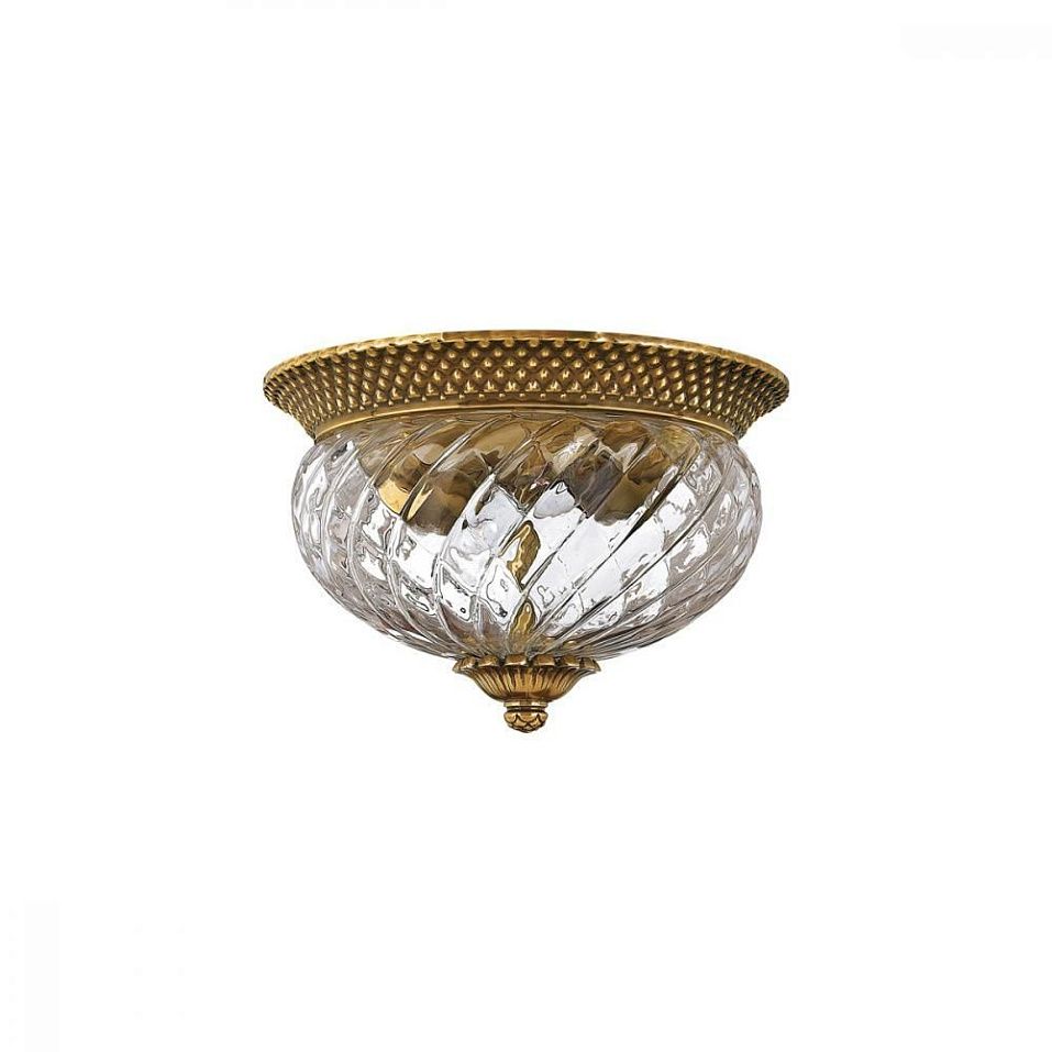 HK-PLANTATION-FS-BB PLANTATION Burnished Brass /Clear// потолочный E27 2х60  х   