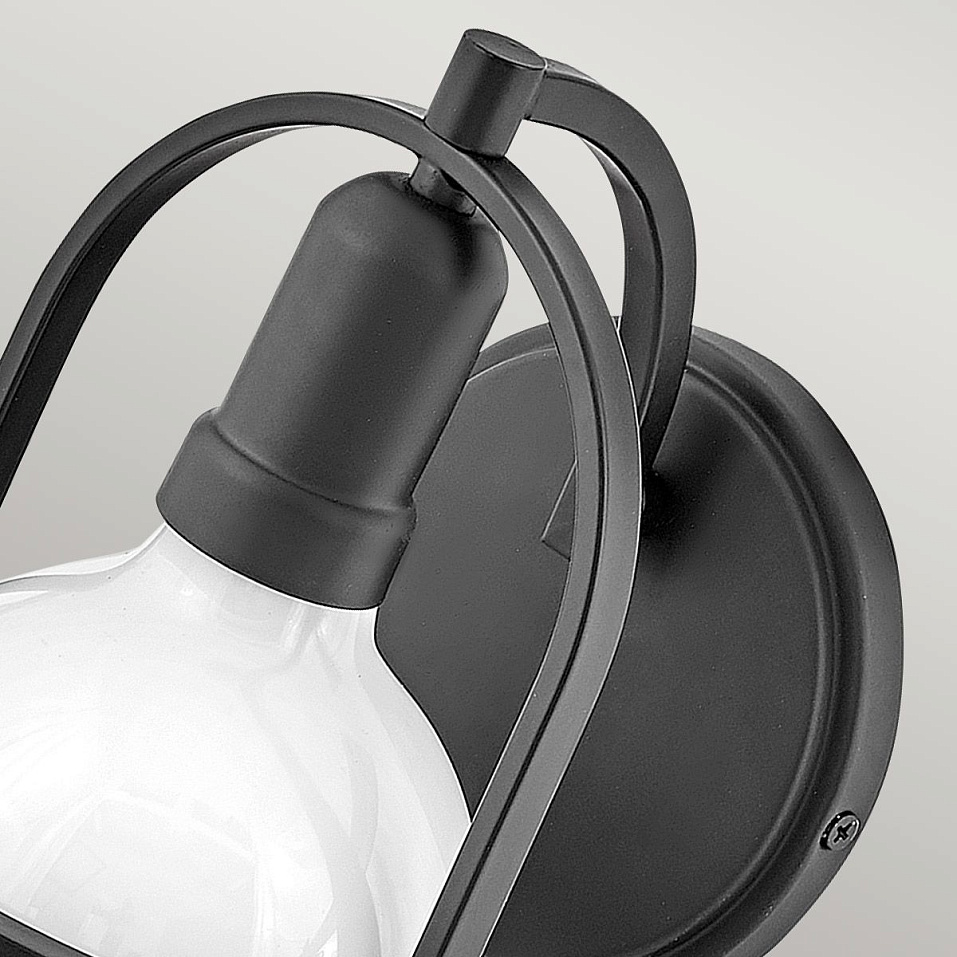 QN-SOMERSET1-BK SOMERSET Black/Opal// настенный E27 1х60  х   
