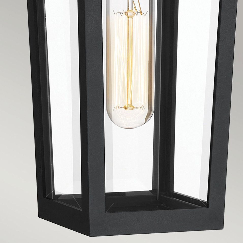 QZ-BUCKLEY-S-MBK BUCKLEY Matt Black & Brass Accent/Clear// настенный E27 1х40  х   