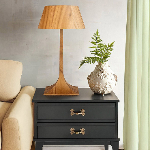 QN-NOSTALGIA-TL-M-TEAK  NOSTALGIA Teak Veneer/Teak Veneer// настольный E27 1х40  х  QN-NOSTALGIA-TL-M-TEAK 