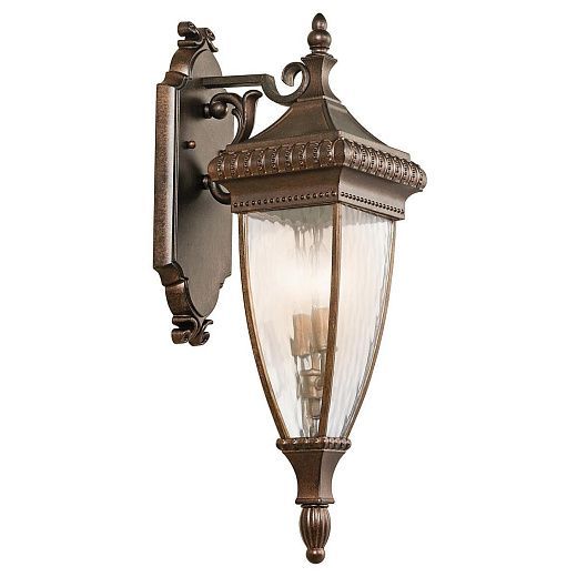 KL-VENETIAN2-M VENETIAN Brushed Bronze /Rain Glass // настенный E14 2х60  х  KL-VENETIAN2-M