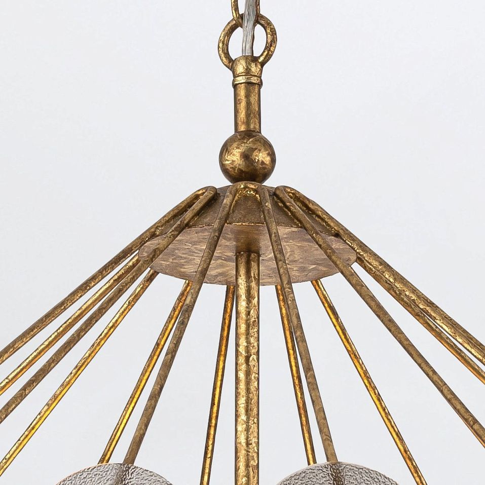 QN-MERIDIAN-3P-DG MERIDIAN Distressed Gold/Smoked// подвесной E14 3х40  х   