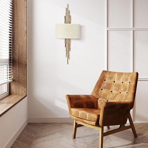 HK-SPYRE2-CPG SPYRE Champagne Gold/Ivory// настенный E14 2х2  х  HK-SPYRE2-CPG
