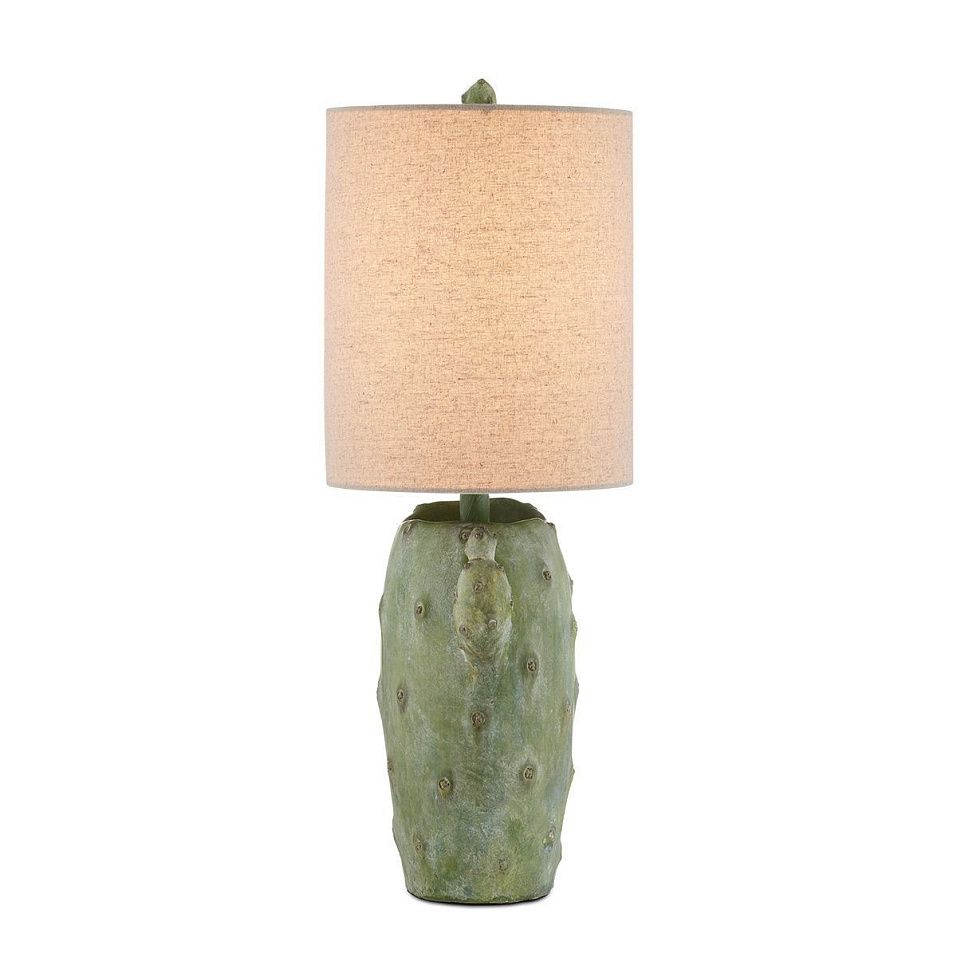 QNC-CACTUS-TL CACTUS Antiqued Green/natural// настольный E27 1х100  х   