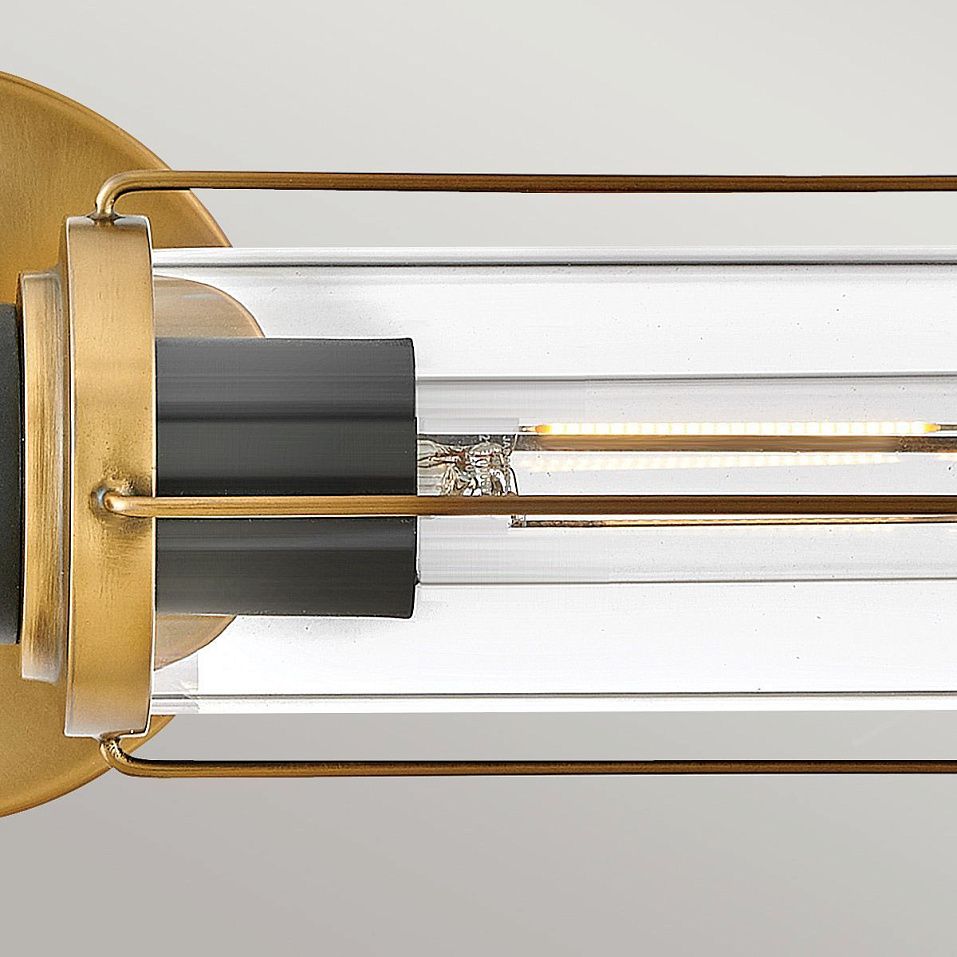 HK-MASTHEAD2-HBBK MASTHEAD Heritage Brass & Black /Clear// настенный E27 2х40  х   