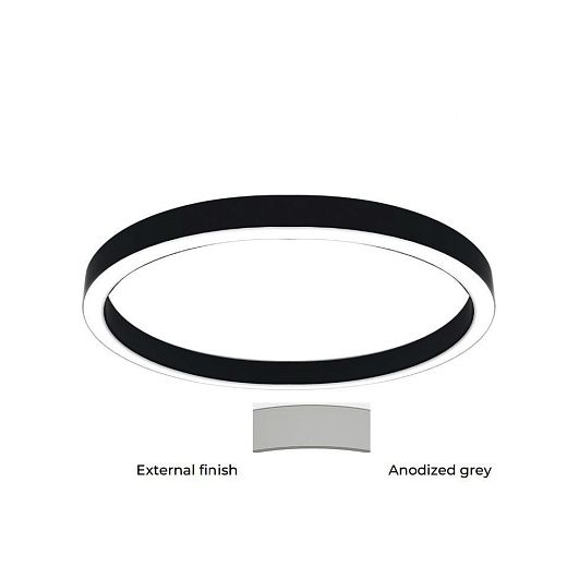 10217.65.SR.AG.SI.3K ALBERTA S-LIGHT anodized grey/ потолочный LED 3000K CRI80 1х88  х  10217.65.SR.AG.SI.3K