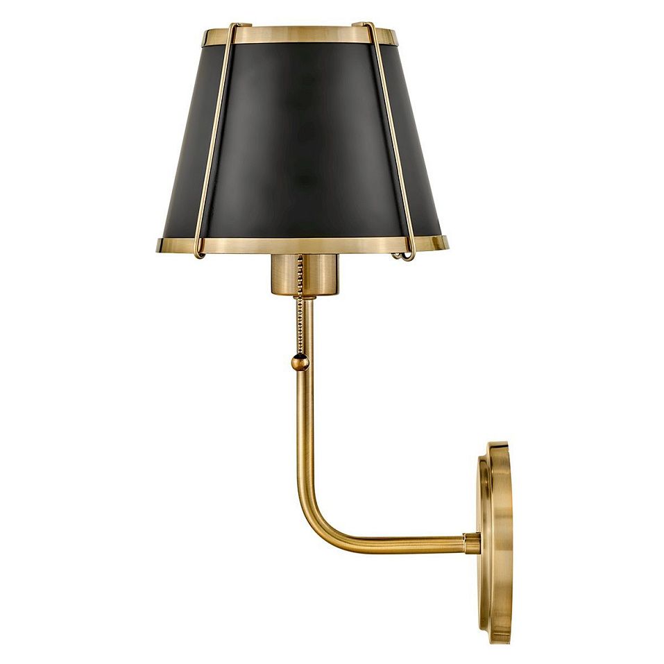 HK-CLARKE1-BR-BK CLARKE Warm Brass/Black // настенный E27 1х40  х   