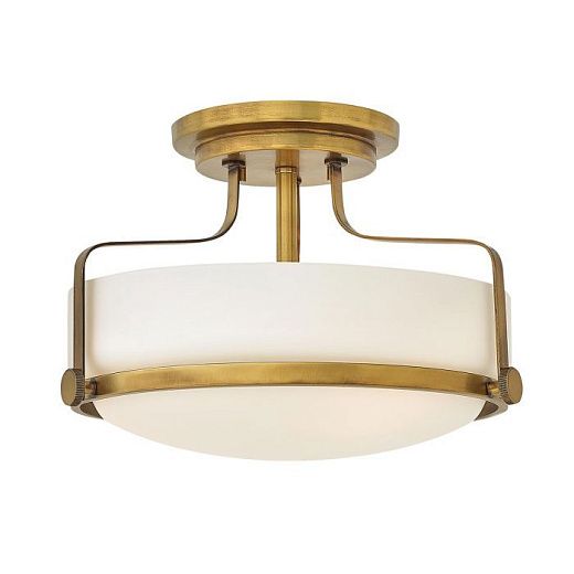 HK-HARPER-SFS-HB HARPER Heritage Brass/Opal Etched// потолочный E27 3х60  х  HK-HARPER-SFS-HB