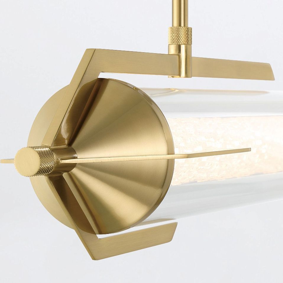 QN-ESPADA-LP-BG ESPADA Brushed Gold/Clear//прозрачный подвесной LED 1х38  х   