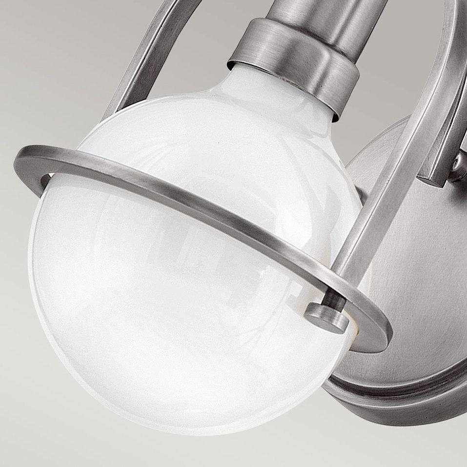 QN-SOMERSET1-BN SOMERSET Brushed Nickel/Opal// настенный E27 1х60  х   