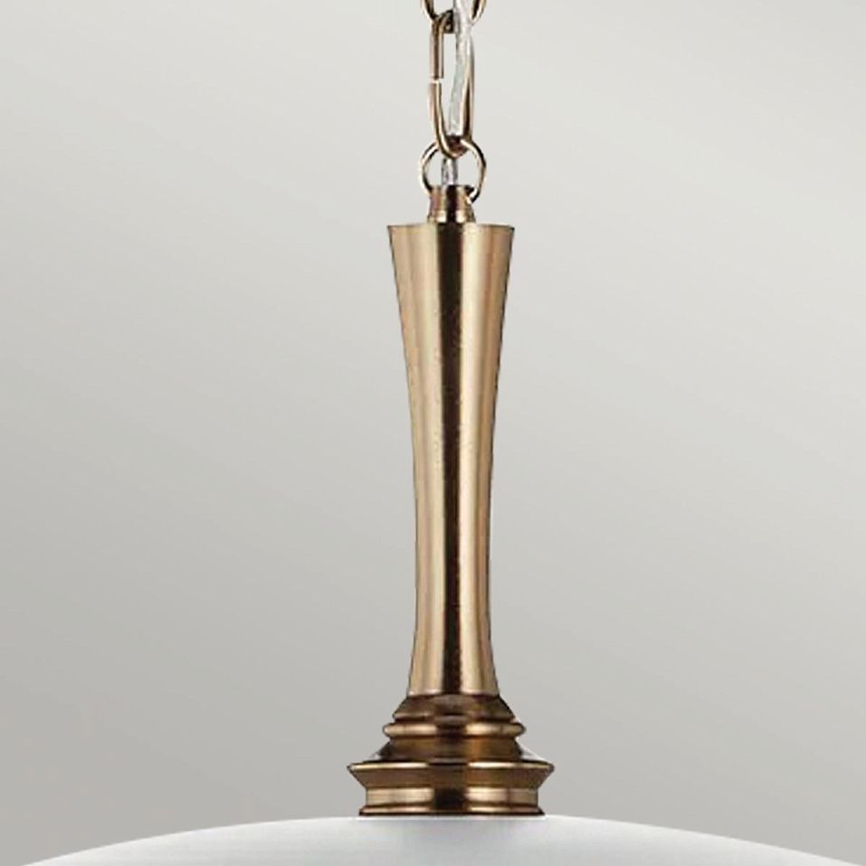 KL-DELAROSA-P-WH  DELAROSA Champagne Bronze /White // подвесной E27 1х60  х   