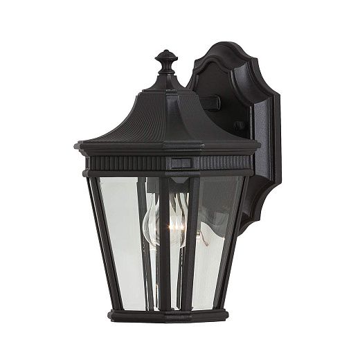 FE-COTSLN2-S-BK Cotswold Lane Black/Clear// настенный E27 1х60  х  FE-COTSLN2-S-BK