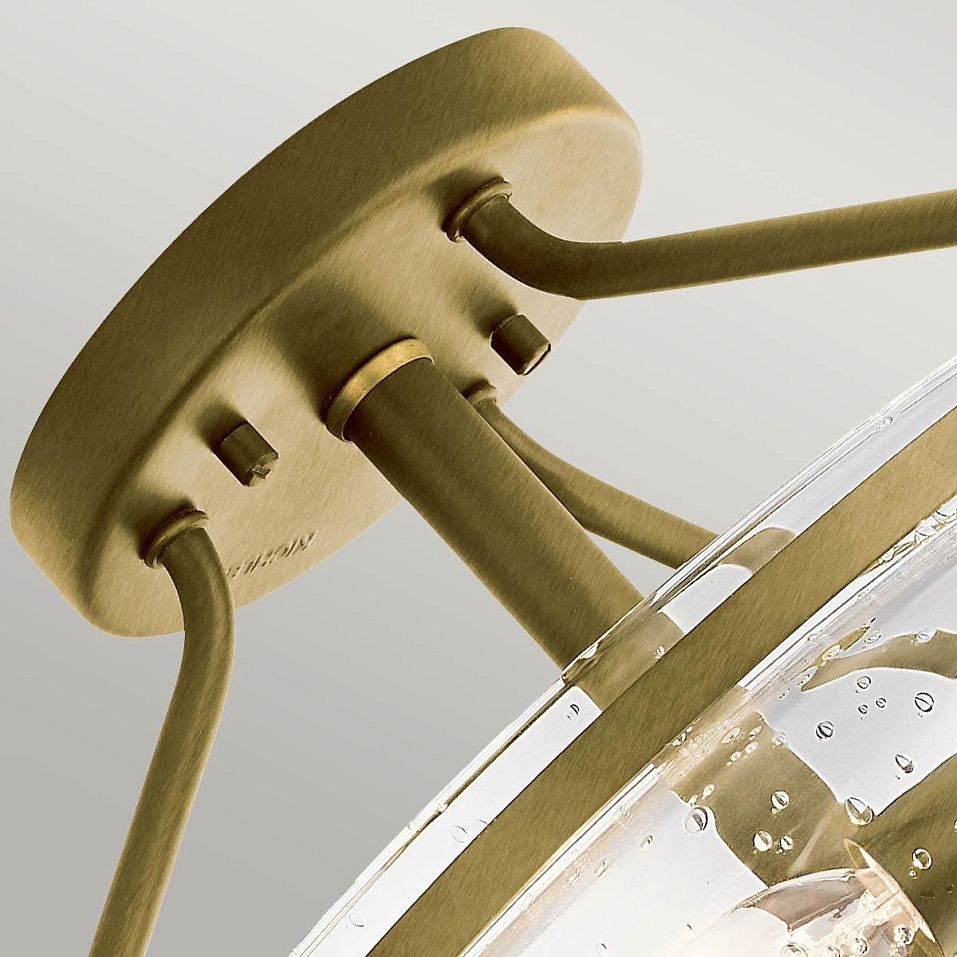 QN-BELLE-SF-BNB BELLE Brushed Natural Brass/Clear// потолочный E14 3х40  х   