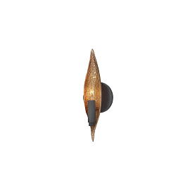 QN-WILLOW1-CBK WILLOW черный/золото// настенный E14 1х60  х  QN-WILLOW1-CBK