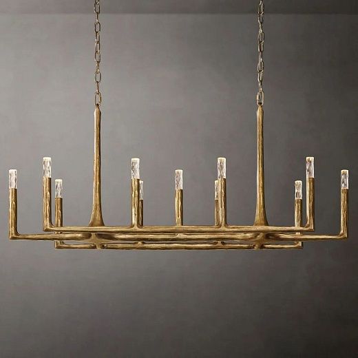 APL-50624  Forged Brass/Clear// подвесной G9 LED 11х7  х  APL-50624