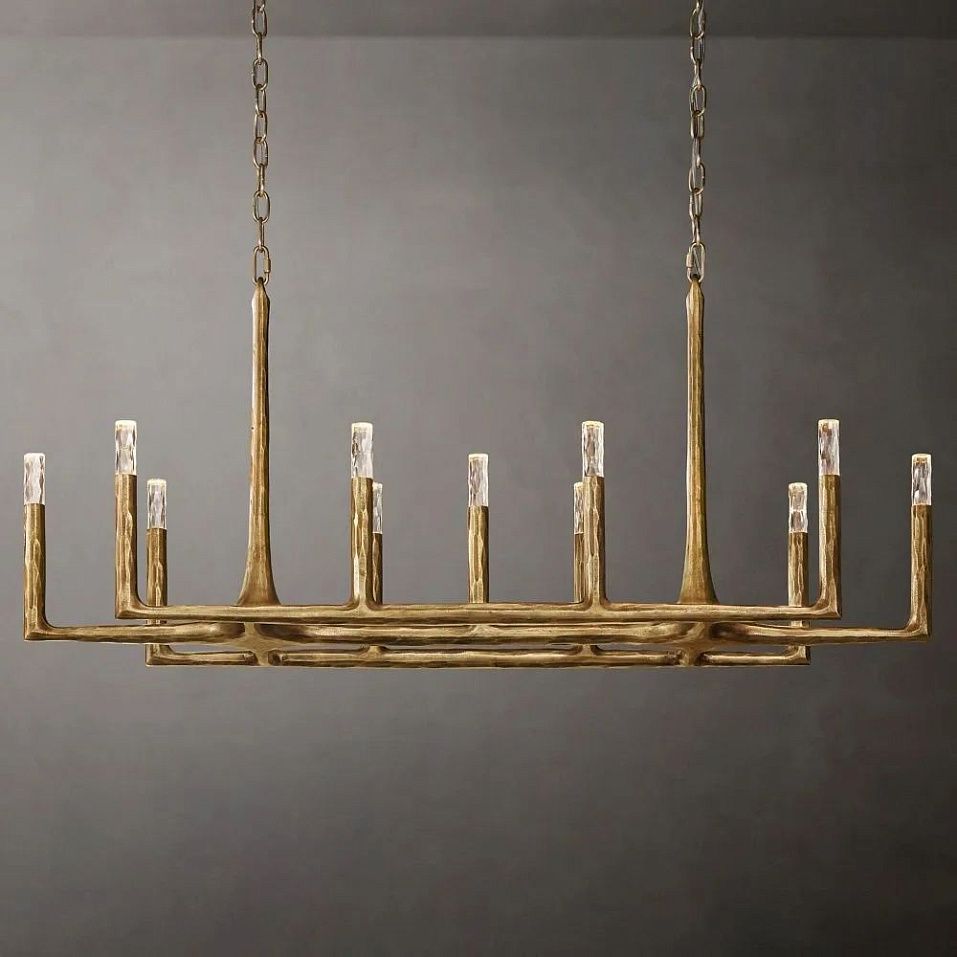 APL-50624  Forged Brass/Clear// подвесной G9 LED 11х7  х   
