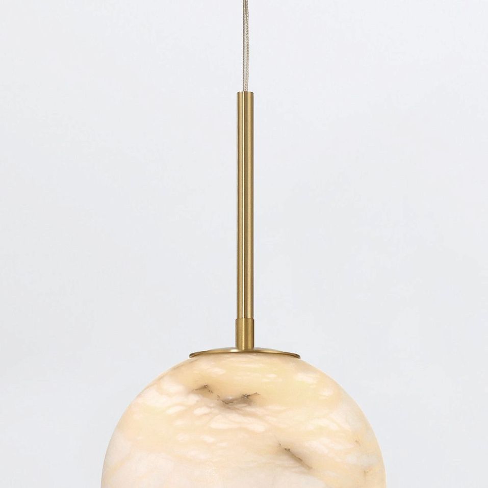 QN-KEPLER-1P-S-BG KEPLER Brushed Gold/White// подвесной LED 1х10  х   
