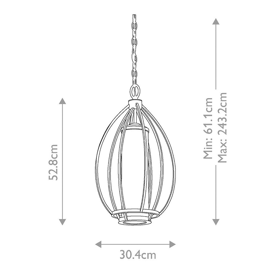 KL-ROSALIE-P ROSALIE Sterling Gold /Mercury Glass// подвесной E27 1х60  х   