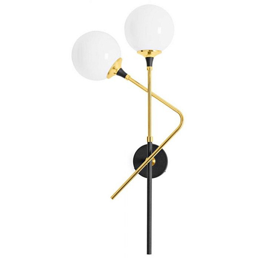 9558 GALASSIA gold/black/white// настенный E14 2х60  х  9558