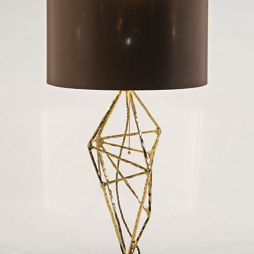 Concept Diamond: Table Lamp S – 003 DIAMOND Gold plated 24kt/old bronze/brown// настольный E27 1х100  Concept Diamond: Table Lamp S – 003