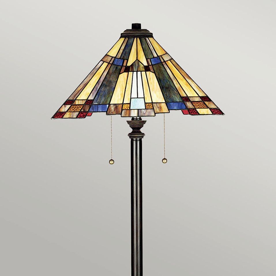 QZ-INGLENOOK-FL INGLENOOK Valiant Bronze/Multicoloured // напольный E27 2х60  х   
