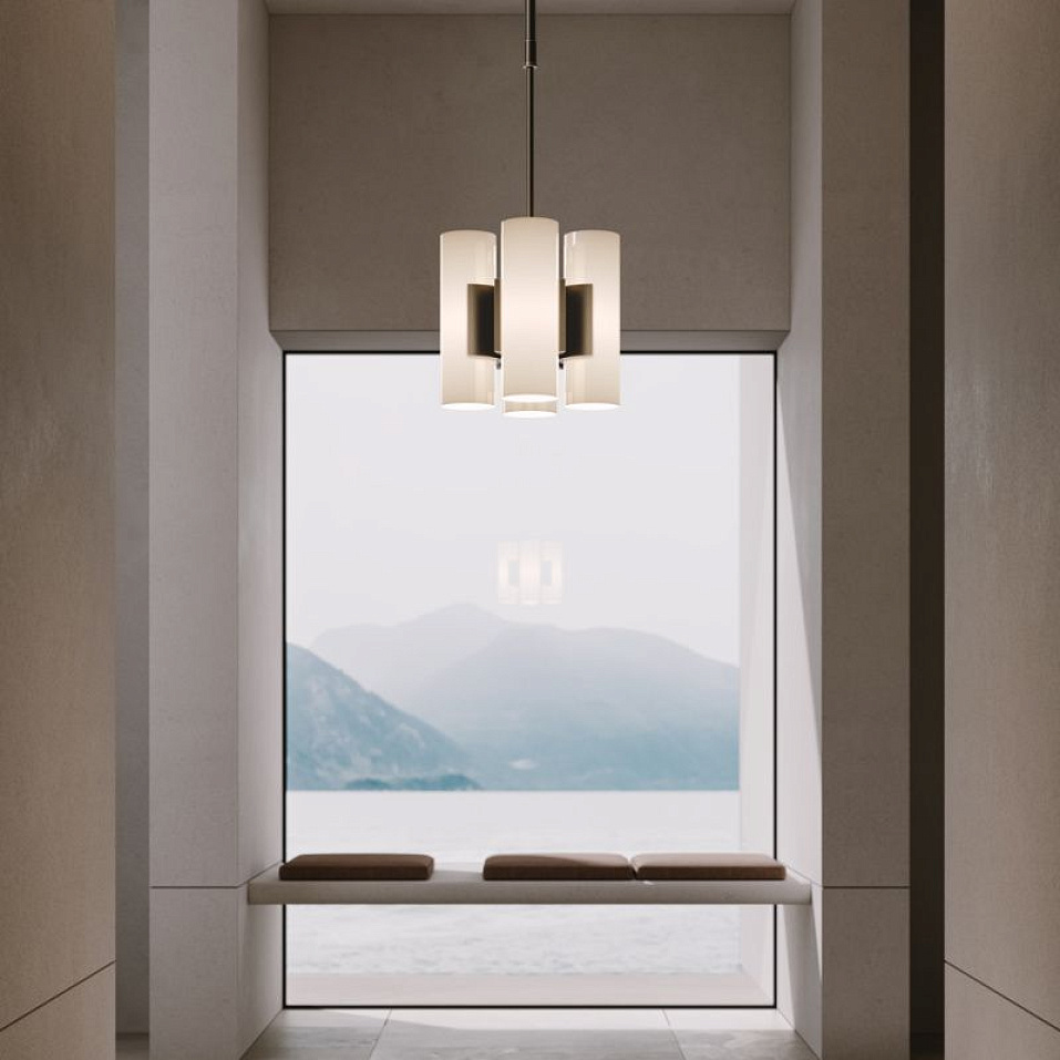 022S1M11W.CE Unique Suspension Light Burnished Brass /White // подвесной E14 LED 4х6  х   