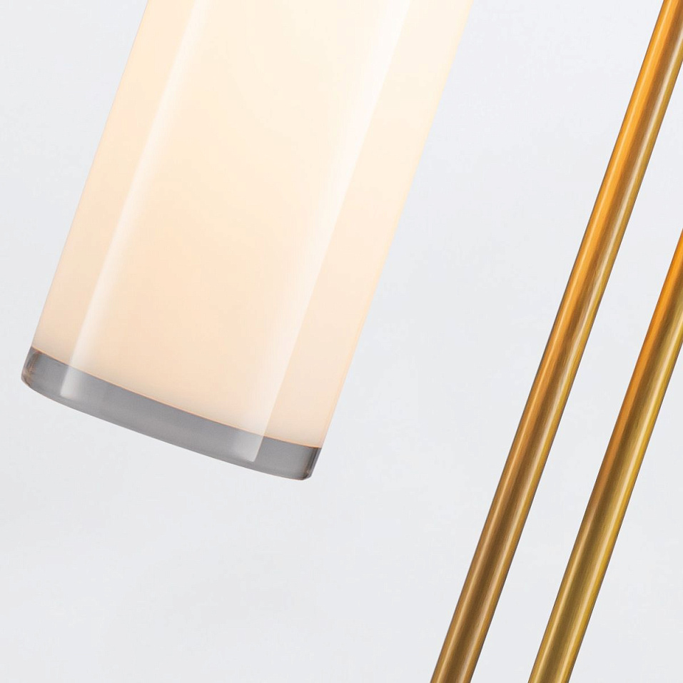 QN-WYNWOOD-TL-VBS  WYNWOOD Vintage Brass/Glossy Opal// настольный E27 1х60  х   