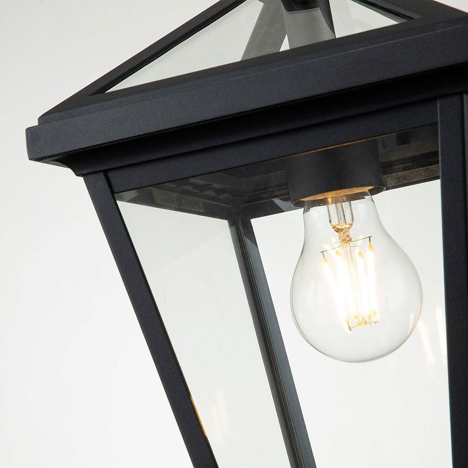 QN-ALFORD-PLACE8-S-MB ALFORD PLACE Museum Black /Clear glass// подвесной E27 1х60  х   