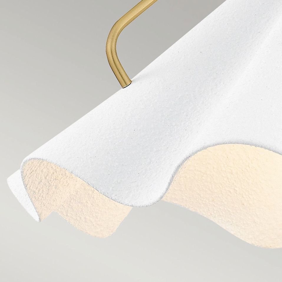 QZ-MEJIA-1P-S-AB MEJIA Aged Brass/Textured White// подвесной E27 1х60  х   