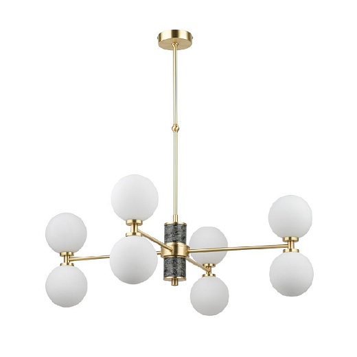 ERB-ZW-4(ZM/5)BB ERBA matt gold/green-gray granite/matt white// подвесной G9 LED 8х5  х  ERB-ZW-4(ZM/5)BB