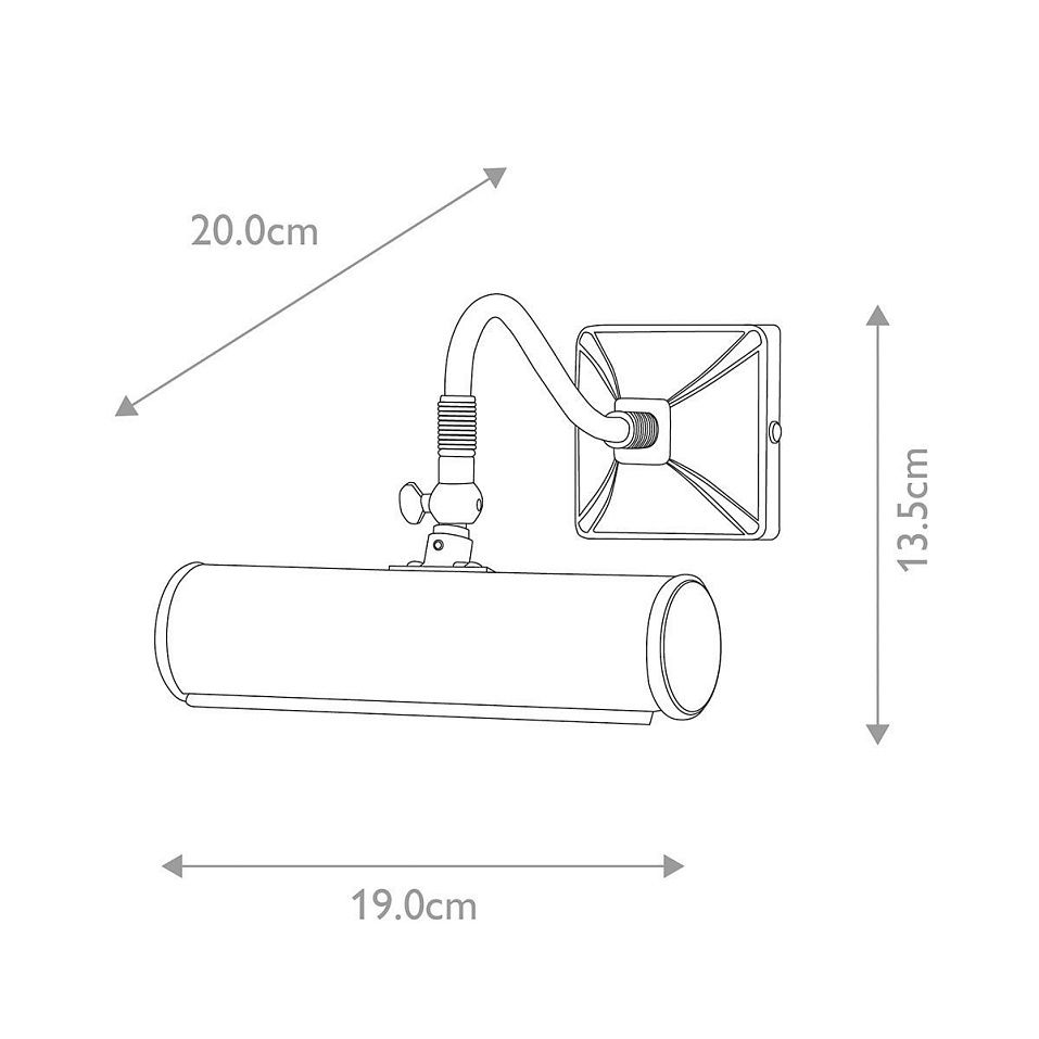 PL1-10-DB Picture Light  Dark Bronze /Dark Bronze // подсветка для картин E14 1х40  х   