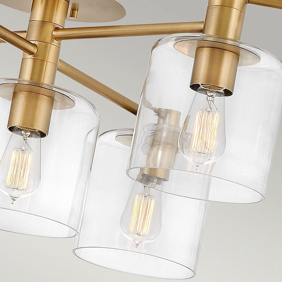 QN-AXEL7-HB  ALEX Heritage Brass /Clear// потолочный E27 7х60  х   