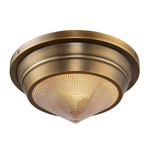 QN-WILLARD-F-S-VBS-PG  WILLARD Vintage Brass/Clear Prismatic // потолочный E14 1х60  х  QN-WILLARD-F-S-VBS-PG 