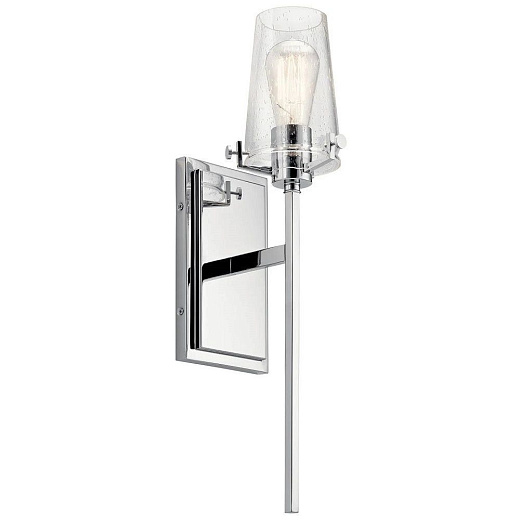 KL-ALTON1-BATH-CH ALTON BATH хром/прозрачный// настенный E27 1х40  х  KL-ALTON1-BATH-CH