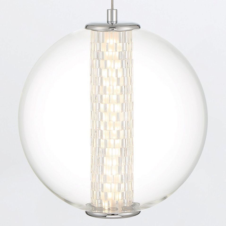 QN-ATOMO-1P-PC ATOMO Polished Chrome /Clear// подвесной LED 1х9  х   