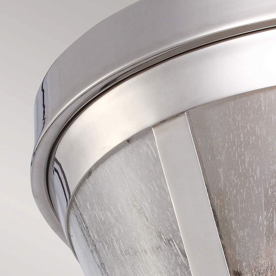FE-HARROW-F HARROW Polished Nickel /Clear Seeded// потолочный E27 2х60  х   