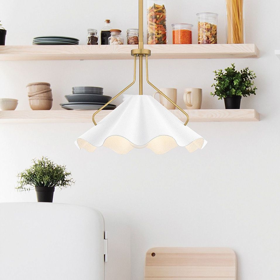 QZ-MEJIA-1P-S-AB MEJIA Aged Brass/Textured White// подвесной E27 1х60  х   
