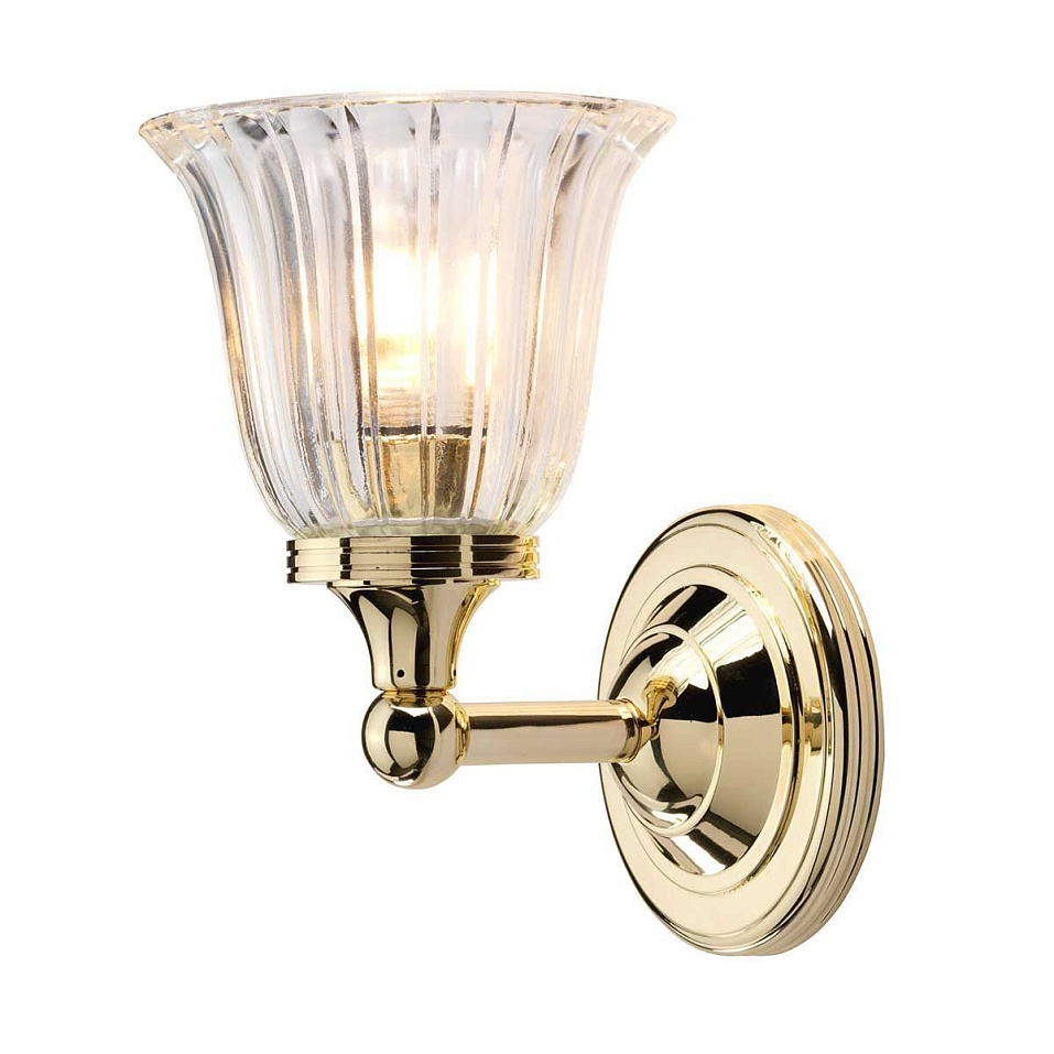 BATH-AUSTEN1-PB AUSTEN Polished Brass/Clear// настенный G9 LED 1х3  х   