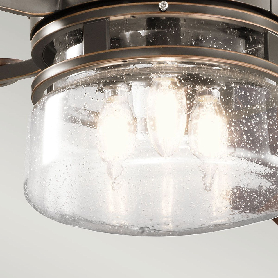 KLF-LYNDON-52-OZ LYNDON Olde Bronze/clear// потолочный E27 LED 3х8  х   