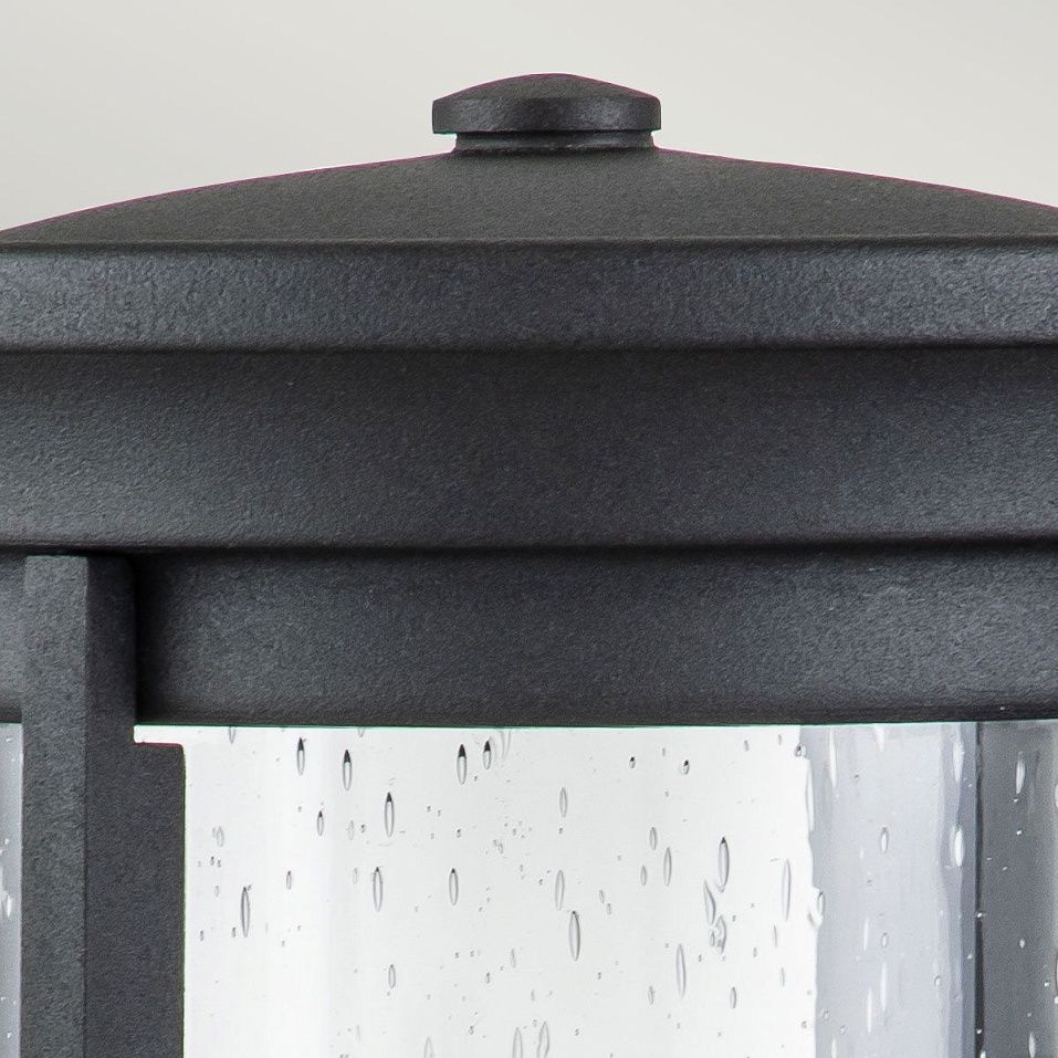 FE-MERRILL1-S-BLK MERRILL Black/Clear Seeded Glass// настенный E27 1х60  х   