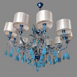 6100/10 NUOVO VINTAGE голубой (селесте)/белый// подвесной E14 10х40  х  6100/10