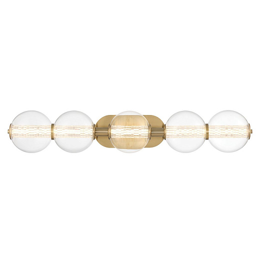 QN-ATOMO-5W-BG ATOMO Brushed Gold /Clear// настенный LED 1х25  х  QN-ATOMO-5W-BG