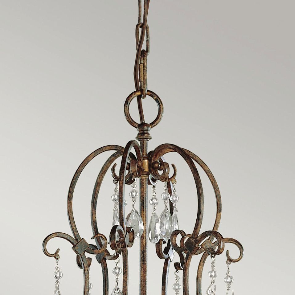 FE-CHATEAU6 CHATEAU Mocha Bronze /// подвесной E14 6х60  х   