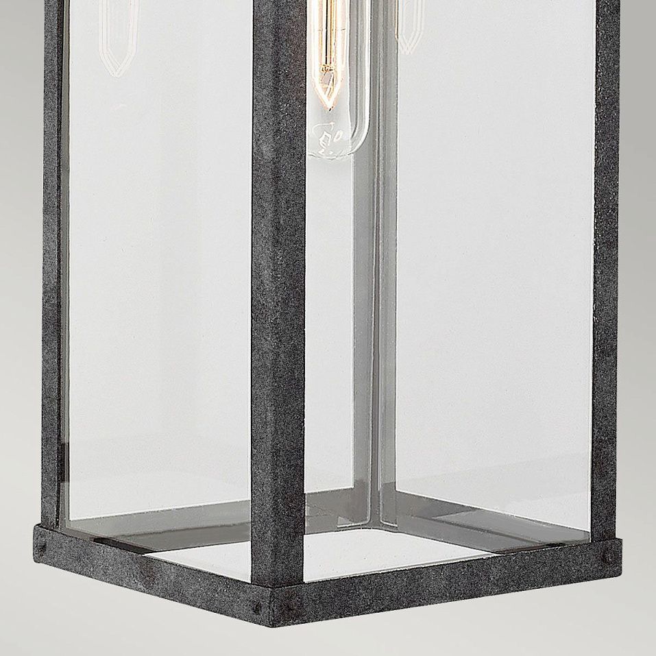QN-PORTER-L-DZ PORTER Aged Zinc/Clear// настенный E27 1х60  х   