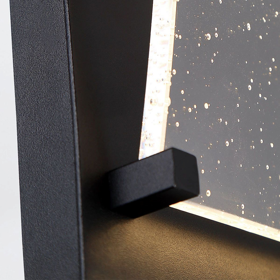 QN-KABO-S-BK KABO Textured Black/Clear Seeded // настенный LED 1х6  х   