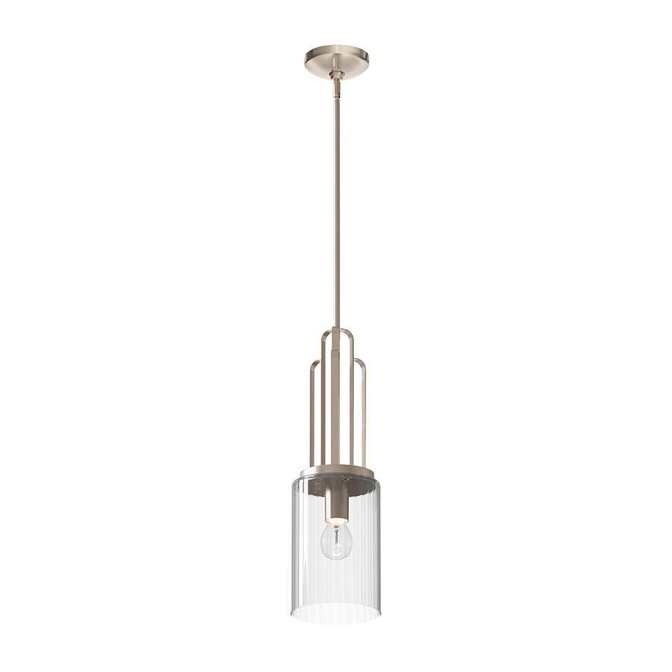 QN-KIMROSE-MP-PN KIMROSE Polished Nickel /Clear// подвесной E27 1х60  х   
